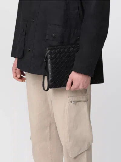 Bottega Veneta Porta Documenti Intrecciato Piccolo In Black
