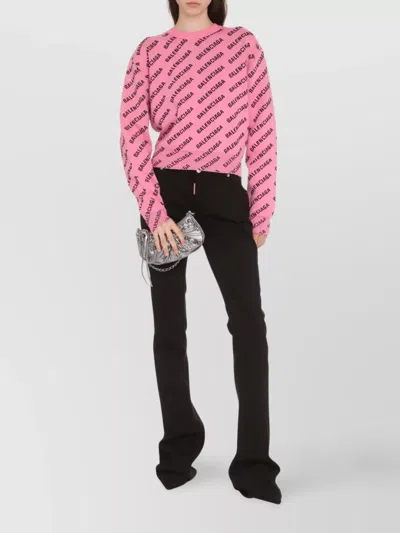 Balenciaga Max Mara Studio Black Wool Bcollag Coat In Multi