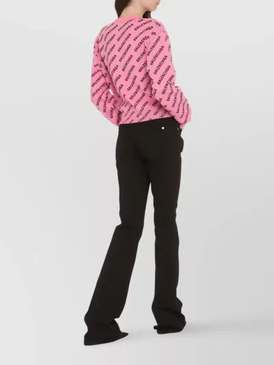 Balenciaga Max Mara Studio Black Wool Bcollag Coat In Multi