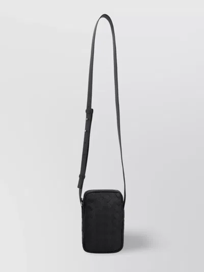 Bottega Veneta Leather Messenger Bag Intrecciato Motif