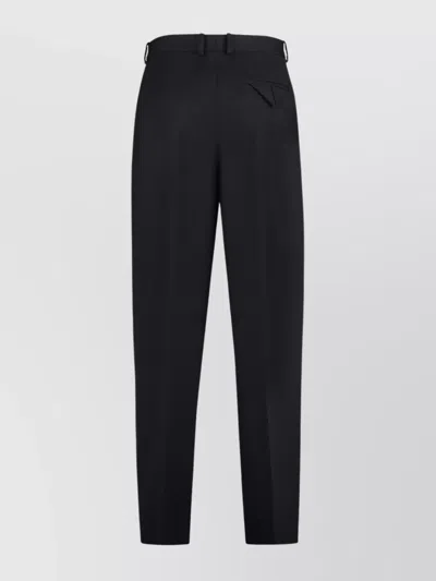 Bottega Veneta Pleated Front Tailored Trousers In Black