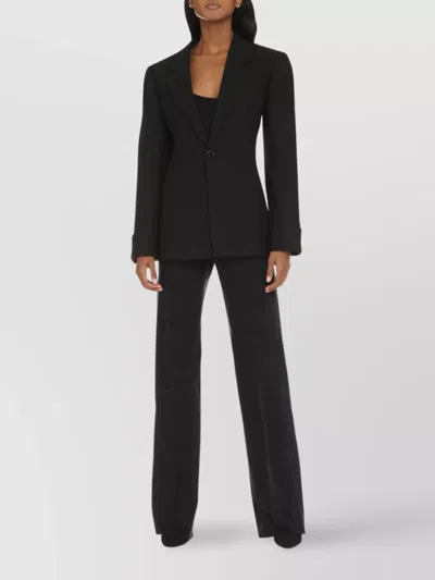 Bottega Veneta Cotton Blend Single-breast Jacket In Black