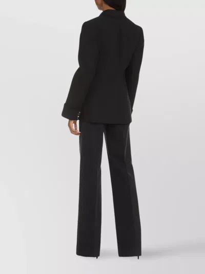 Bottega Veneta Cotton Blend Single-breast Jacket In Black