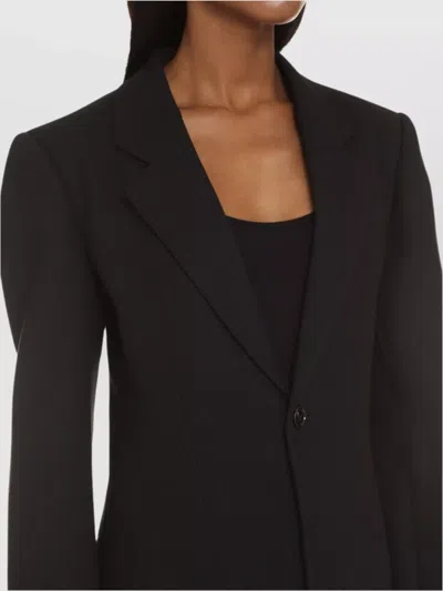 Bottega Veneta Cotton Blend Single-breast Jacket In Black