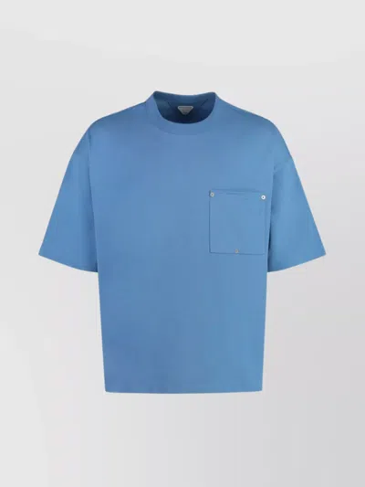 Bottega Veneta Admiral Blue Cotton T-shirt