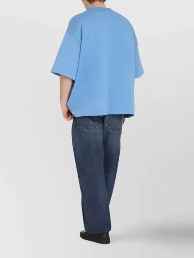 Bottega Veneta Admiral Blue Cotton T-shirt