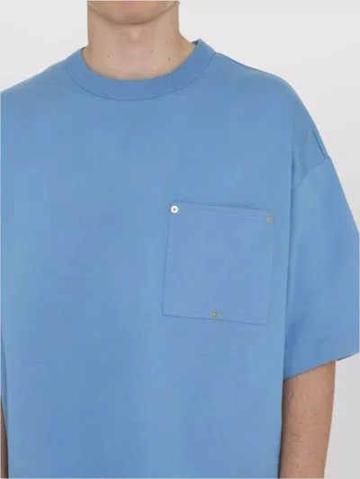 Bottega Veneta Admiral Blue Cotton T-shirt
