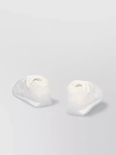 Bottega Veneta Men White Transparent Rubber Orbit Sneakers In Multi