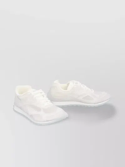 Bottega Veneta Men White Transparent Rubber Orbit Sneakers In Multi