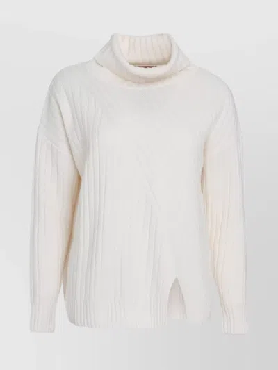 S Max Mara Wool And Cashmere Sweater With Asymmetric Hem