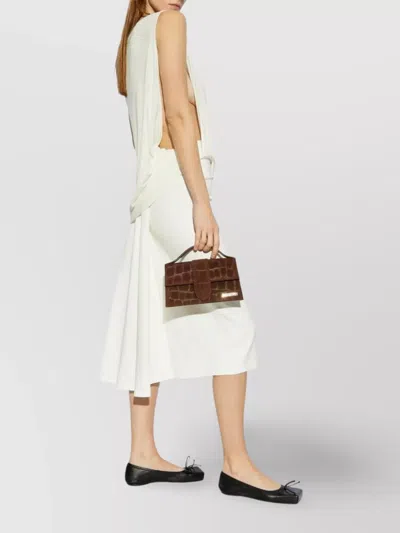Jacquemus Draped Midi Skirt High Waist