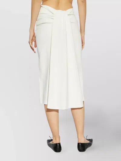 Jacquemus Draped Midi Skirt High Waist