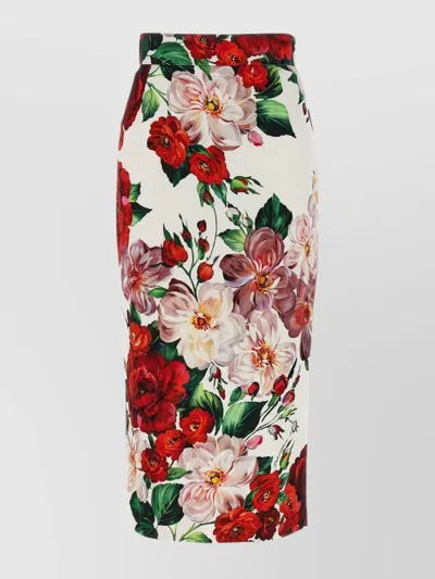 Dolce & Gabbana High-waisted Pencil Skirt Floral Pattern