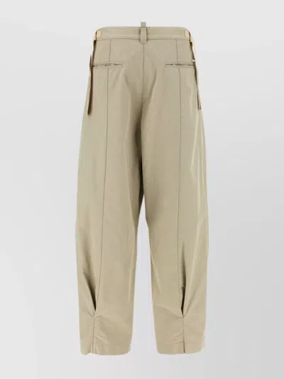 Dsquared2 Tailored Pleated Trousers With Button Detailing