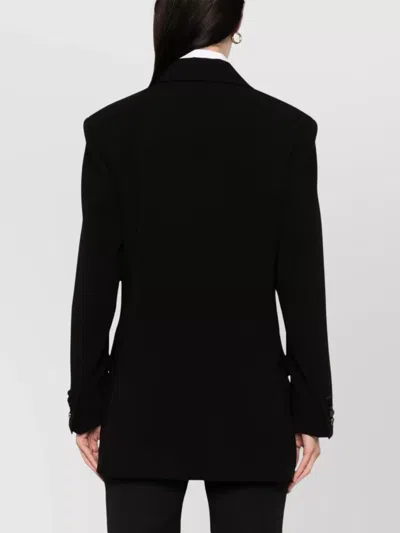 Max Mara Double-breasted Jacket With Satin Lapels And Rear Vents
