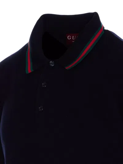 Gucci Wen Polo In Blue