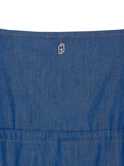 Liu •jo Denim Dress With Adjustable Waist Tie