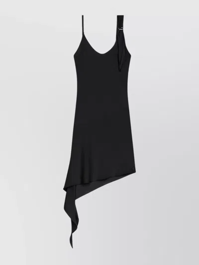 Courrèges Courregès Black Polyester Mini Dress