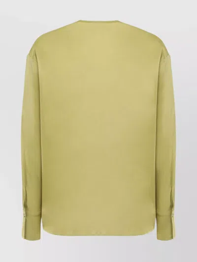 Pinko Viscose Blouse With Button And Tie Accents