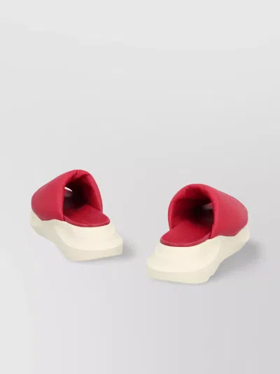 Rick Owens Thick Sole Slippers In White