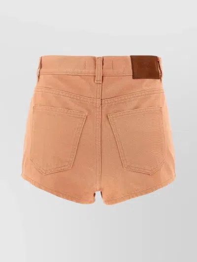 Chloé Chloe Women Salmon Denim Shorts