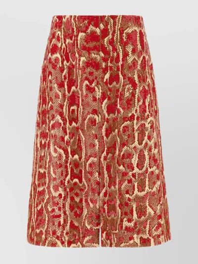 Dries Van Noten Gonna Shera In Misto Viscosa Stampata    Donna