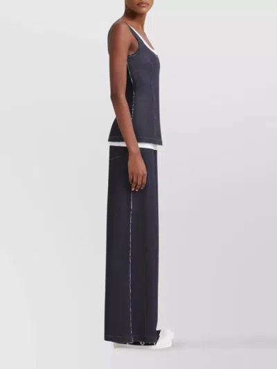 Marni Stretch Cotton Wide Leg Jeans