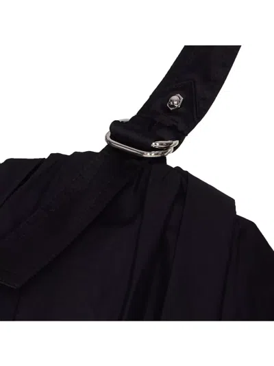 Pinko Adjustable Strap Crop Top With Puff Sleeves