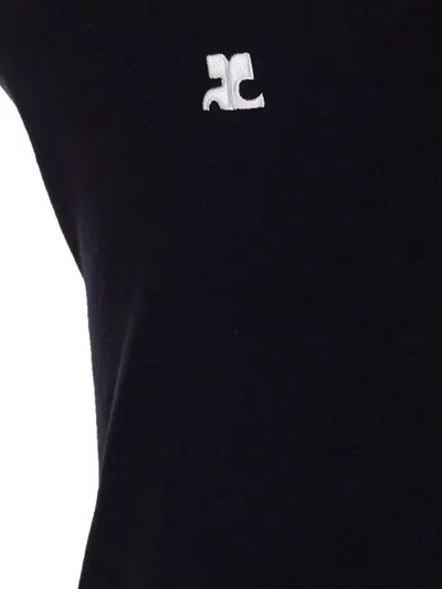 Courrèges Holistic Contrast Mini Dress