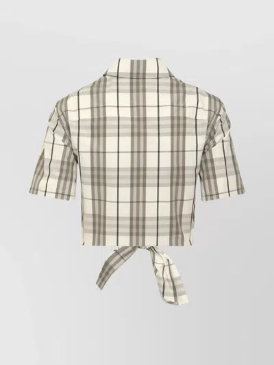 Burberry Camicia In Popeline Ricamato  Donna