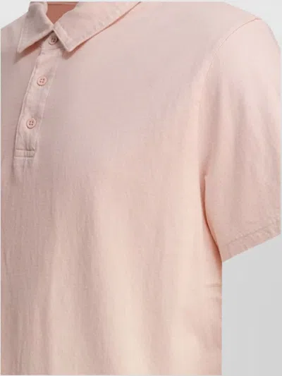 Vince Cotton Polo Shirt In Neutral
