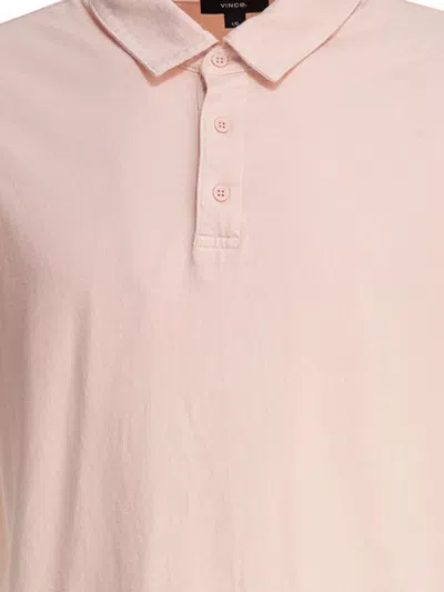 Vince Cotton Polo Shirt In Neutral