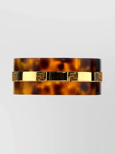 Fendi Plexiglass Forever Bracelet Accents Design Tortoiseshell