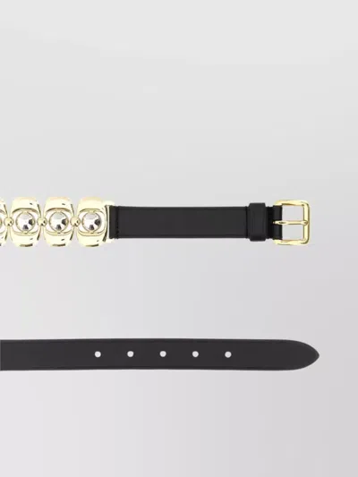 Miu Miu Cintura Multicolor In Pelle E Metallo Donna