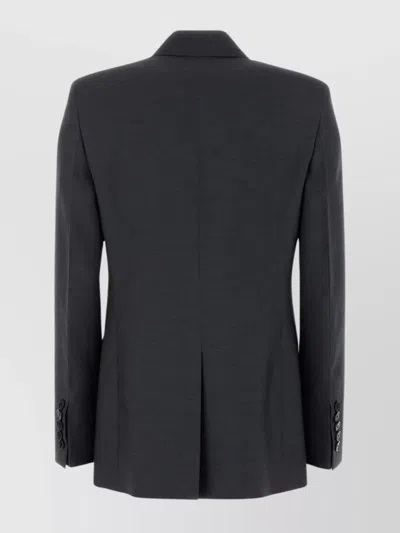 Gucci Graphite Wool Blazer In Gray