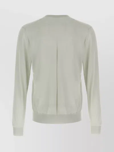 The Row 'dimarco' V-neck Ribbed Sweater With Long Sleeves