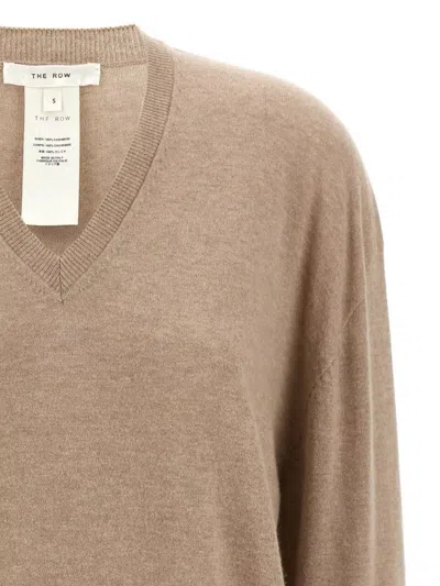 The Row "jairo" Soft Texture V-neck Sweater
