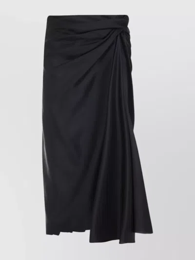 Balenciaga Draped Skirt In Black