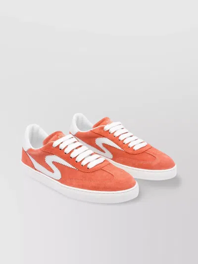 Stuart Weitzman Low Top Sneakers Contrast Stitching