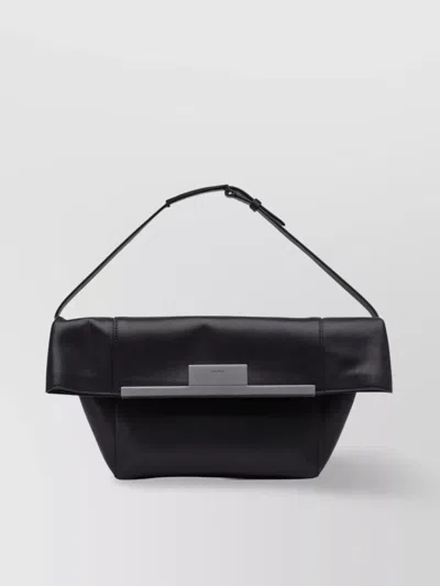 Max Mara Rectangular Shape Crossbody Bags With Adjustable Strap In Black