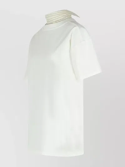 Maison Margiela Inverted Design Cotton Shirt In White