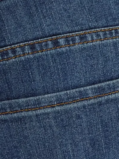 7 For All Mankind Mistral Jeans Whiskering Effect In Blue