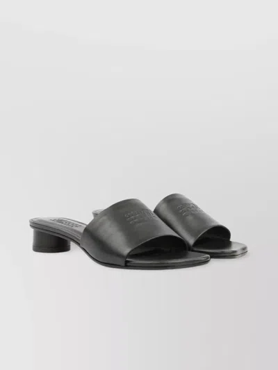 Mm6 Maison Margiela Numbers-motif Sandals In Black