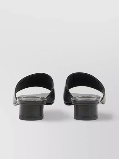 Mm6 Maison Margiela Numbers-motif Sandals In Black