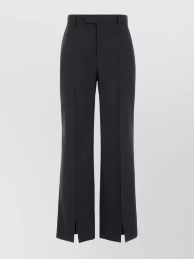 Gucci Wool Pant With Front Pleats And Side Slits