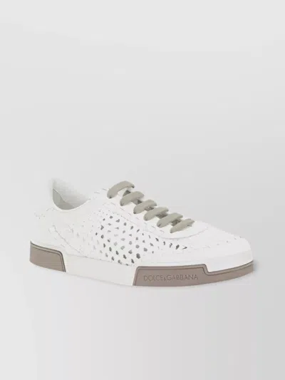 Dolce & Gabbana Sneaker Portofino Yacht White In Animal Print