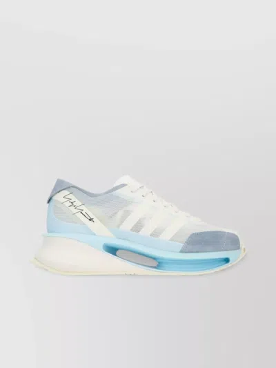Y3 Yamamoto Mesh And Suede Sneakers With Rubber Sole