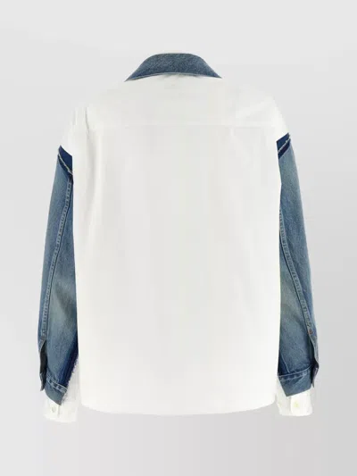 Junya Watanabe Denim Shirt Jacket In Blue