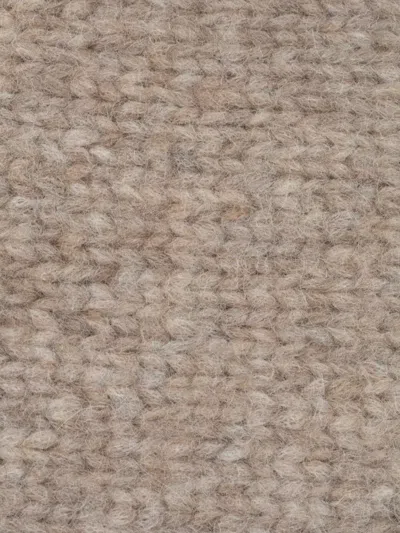 Loewe Fringed Scarves And Textured Foulards In Neutral