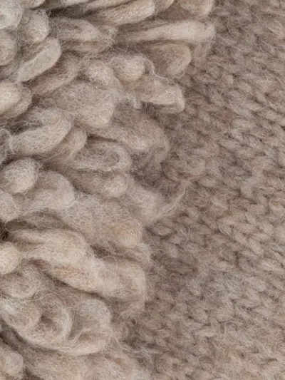 Loewe Fringed Scarves And Textured Foulards In Neutral